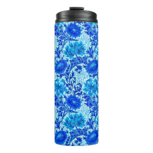 Termo Chrysanthemums William Morris Shades of Denim Blue