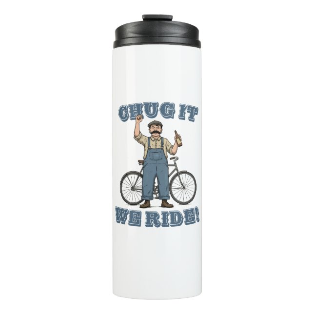 Termo Chug It We Ride Ciclismo (Anverso)