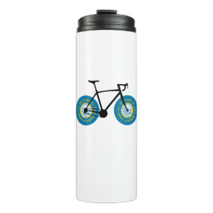 Termo Ciclismo con bandera de Dakota del Sur