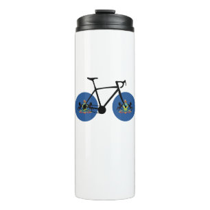 Termo Ciclismo con bandera de Pensilvania