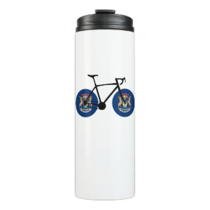 Termo Ciclismo de la bandera de Michigan