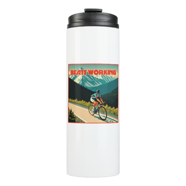 Termo Ciclismo golpea a los trabajadores (Anverso)