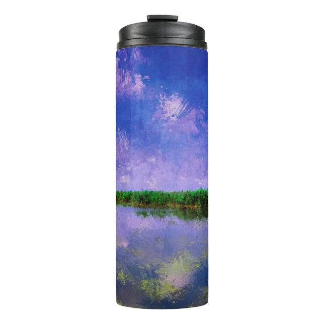 Termo Cielo azul de verano y agua (Anverso)