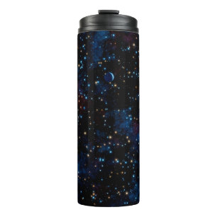 Termo Cielo nocturno estrellado con estrellas y planetas