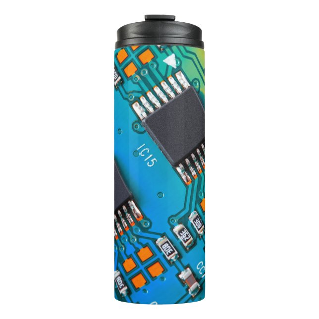 Termo Cierre de la tarjeta de circuito electrónico. fond (Anverso)