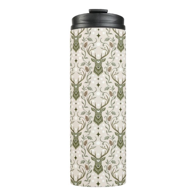 Termo Ciervo Tribal Boho, Soñando con Ciervos (Anverso)