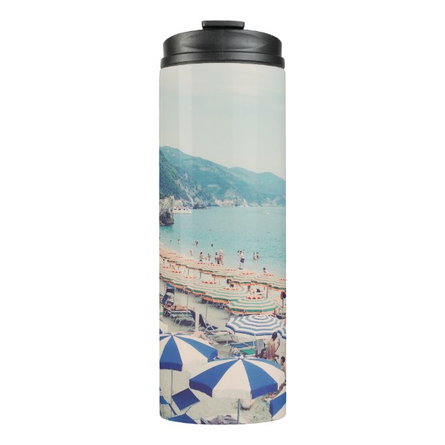 Termo Cinque Terre Italia Fun Beach Scene Travel Photo (Anverso)