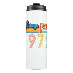 Termo Cinta Cassette 49th Birthday Vintage Retro 1972