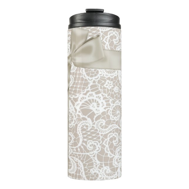 TERMO CINTA PÁLIDA CON LACE BLANCO BOW RIBBON (Anverso)
