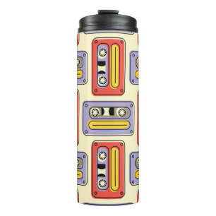 Termo Cintas de cassette retro: sin fisuras.