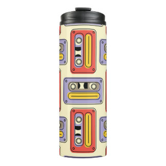Termo Cintas de cassette retro: sin fisuras.