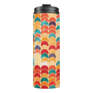 Termo Círculo De Colores: Grunge Patrón Sin Marea.