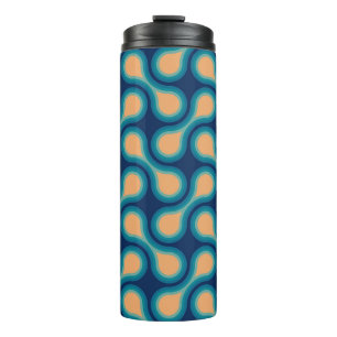 Termo Círculo gráfico funky de los años 1970 de Metaball