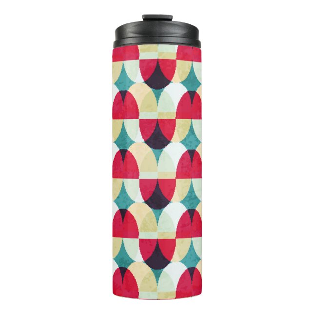 Termo Círculo vintage, patrón abstracto sin fisuras. (Anverso)