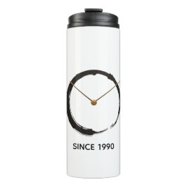 Termo Círculo Zen Enso - Wabi-Sabi Bordado Minimalista