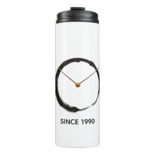 Termo Círculo Zen Enso - Wabi-Sabi Bordado Minimalista