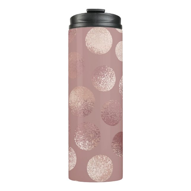 Termo Círculos de oro Rosa: Resumen de la vendimia (Anverso)