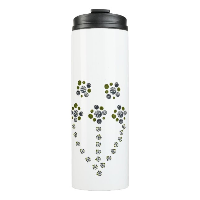 Termo Círculos ramificando como una rama de árbol (Anverso)