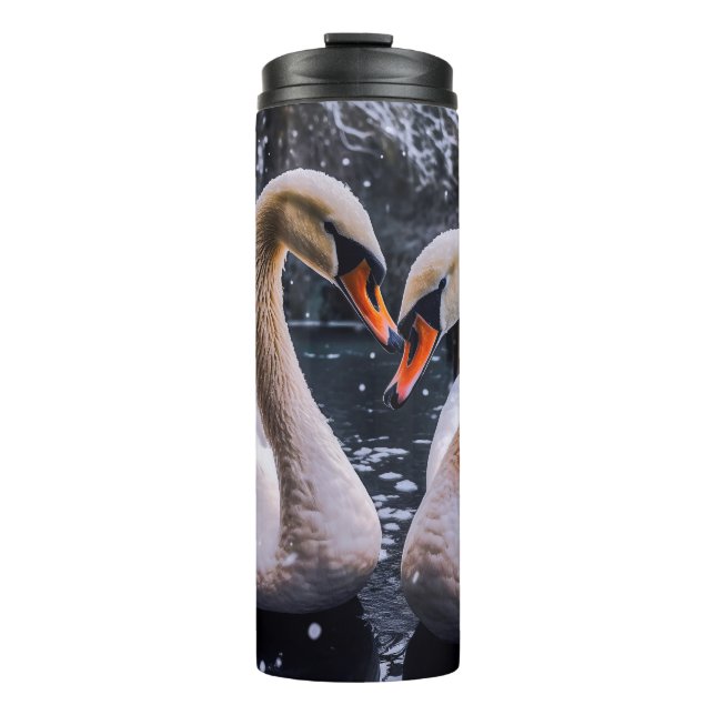 Termo Cisnes románticos en un país maravillosamente inve (Anverso)