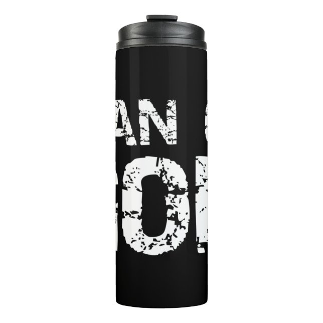 Termo Cita cristiana audaz para hombres de fe diciendo r (Anverso)