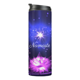 Termo Cita de Namaste Purple Crystal Lotus & Star