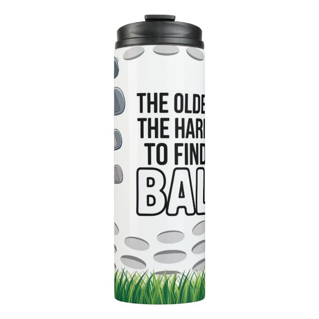 Termo Cita divertida de golf (Anverso)