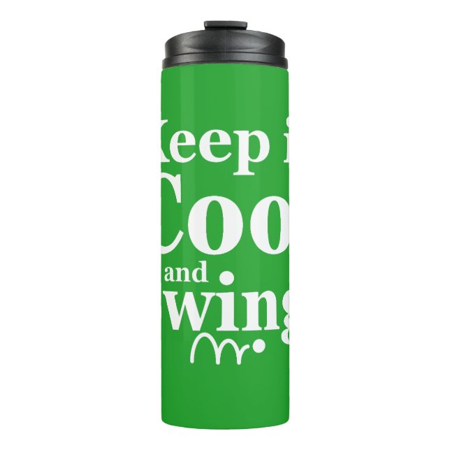 Termo Cita divertida de golf es el tiempo del juego (Anverso)