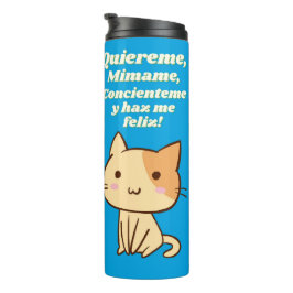 Termo Cita quiereme mimame y hazme feliz