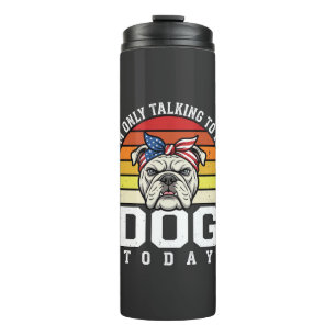 Termo Cita Retrodivertida Amante Perro Bulldog