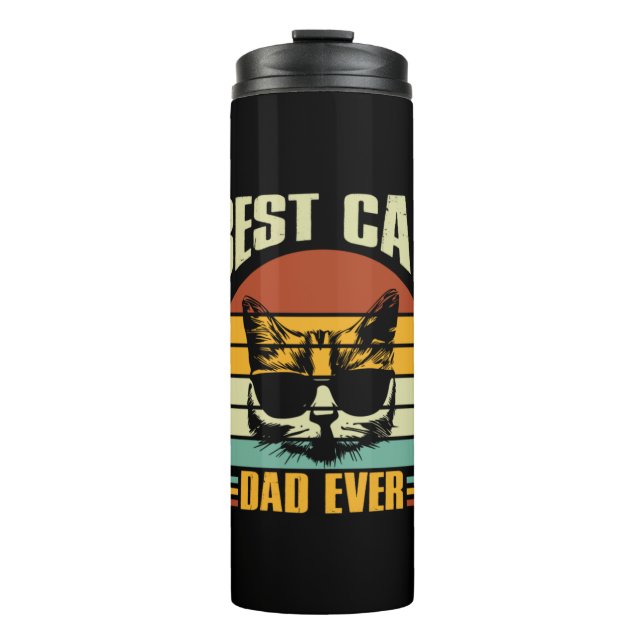 Termo Citas de abuelo | Mejor Papá Gato (Anverso)