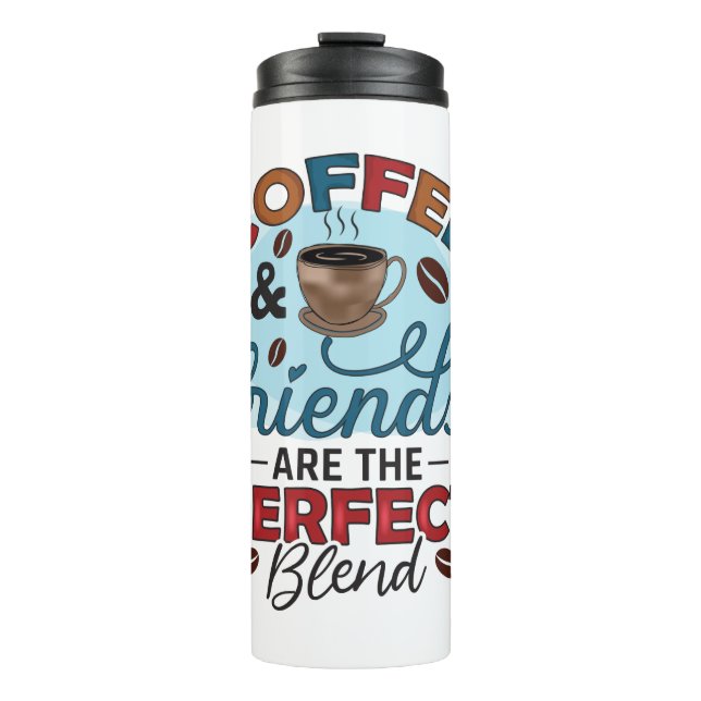 Termo Citas divertidas de café para los amantes del café (Anverso)