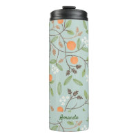Citrus verde y flor Naranja