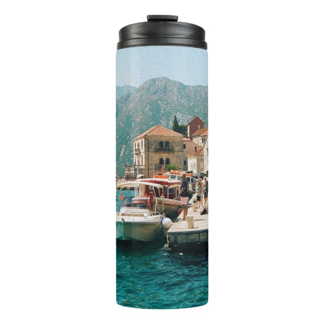 Termo Ciudad costera de Perast, Montenegro (Anverso)