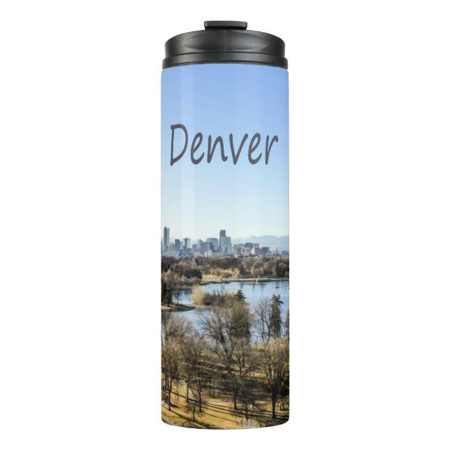 Termo Ciudad Denver y Montañas Colorado (Anverso)