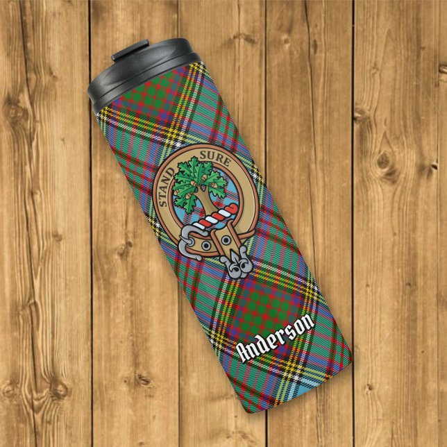 Termo Clan Anderson Escudo sobre Tartán (Subido por el creador)