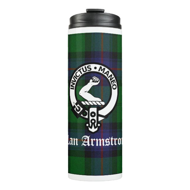 Termo Clan Armstrong Tartan & Escudo Badge (Anverso)