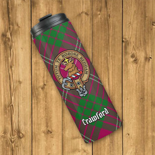 Termo Clan Crawford Escudo sobre Tartán