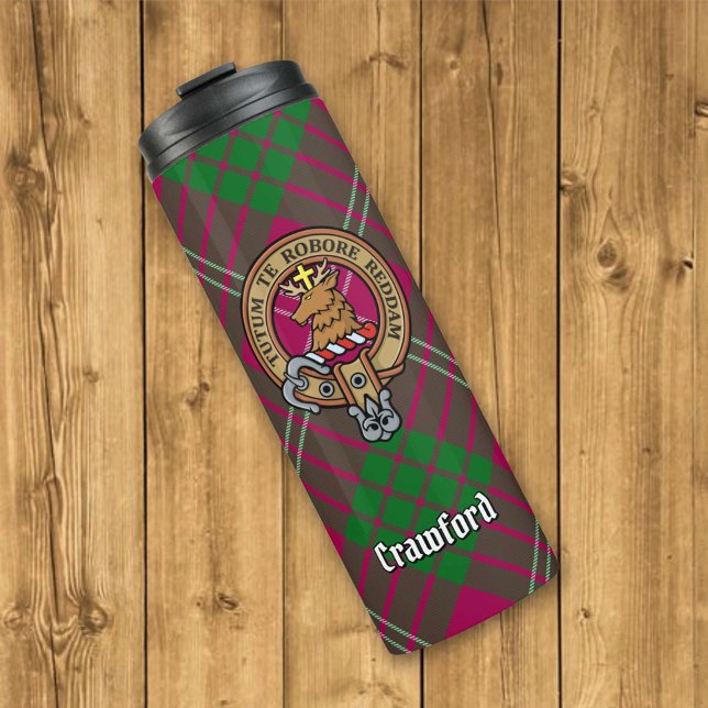 Termo Clan Crawford Escudo sobre Tartán (Subido por el creador)