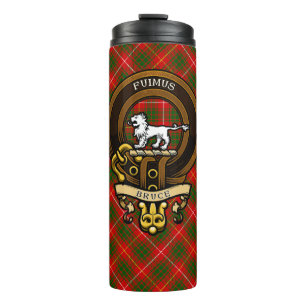 Termo Clan escocés Bruce Badge y Escudo Escudo de arma