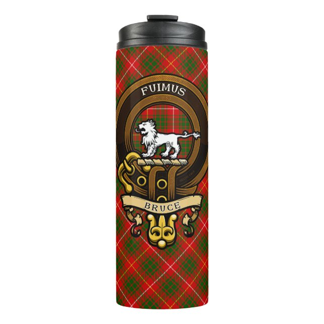 Termo Clan escocés Bruce Badge y Escudo | Escudo de arma (Anverso)