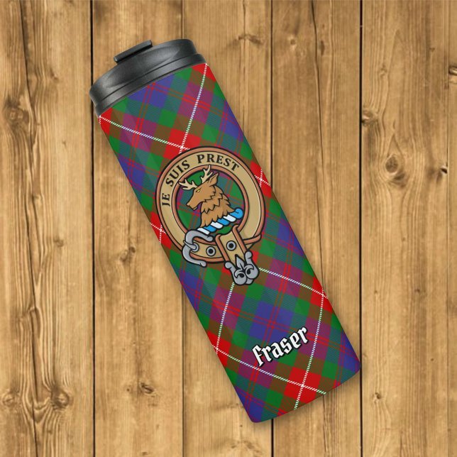 Termo Clan Fraser de Lovat Escudo sobre Tartán (Subido por el creador)