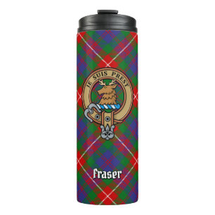 Termo Clan Fraser de Lovat Escudo sobre Tartán