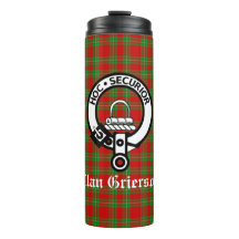 Clan Grierson Escudo Badge & Tartan