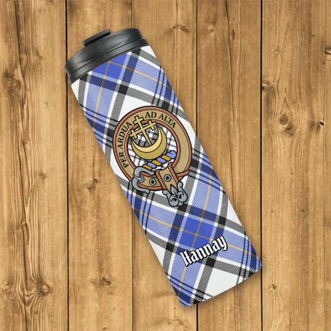 Termo Clan Hannay Escudo sobre Tartán (Subido por el creador)