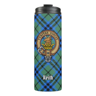 Termo Clan Keith Escudo sobre Tartán