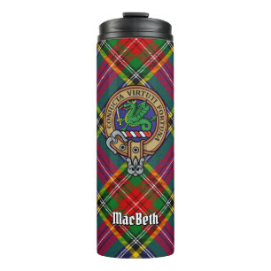 Termo Clan MacBeth Escudo sobre Tartán