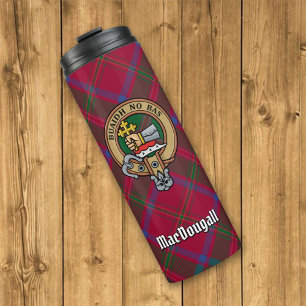 Termo Clan MacDougall Escudo sobre Tartán