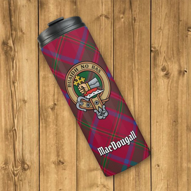 Termo Clan MacDougall Escudo sobre Tartán (Subido por el creador)