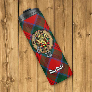 Termo Clan MacDuff Escudo sobre Tartán
