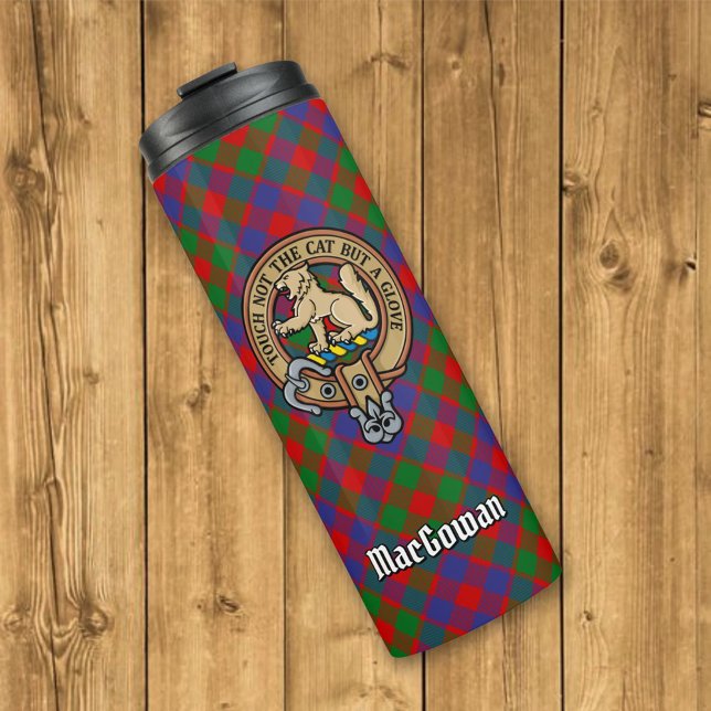 Termo Clan MacGowan Escudo sobre Tartán (Subido por el creador)